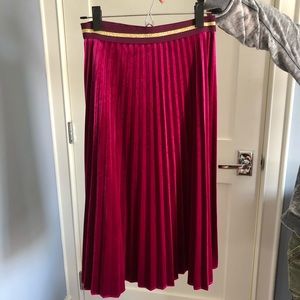 Purple Midi Skirt
